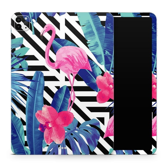 DesignSkinz Vivid Tropical Chevron Floral v2 Full-Body Skin Decal Wrap Cover for iPad (A1219/A1337)