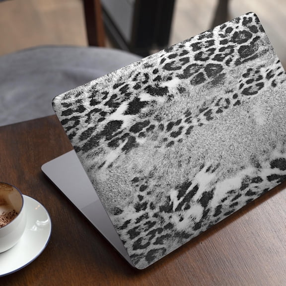 DesignSkinz White and Black Real Leopard Print Full-Body Skin Decal Wrap Cover for MacBook Pro 15" with CD Drive (A1286)