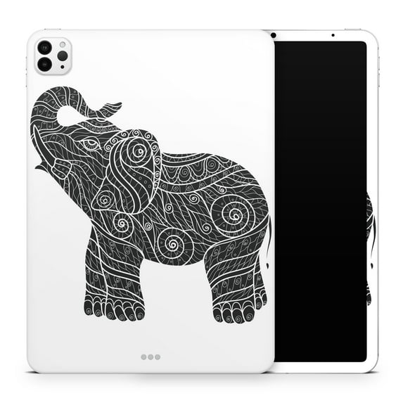 DesignSkinz Zendoodle Elephant Full-Body Skin Decal Wrap Cover for iPad Pro 11” 2nd Gen (A2228/A2068/A2230/A2231)