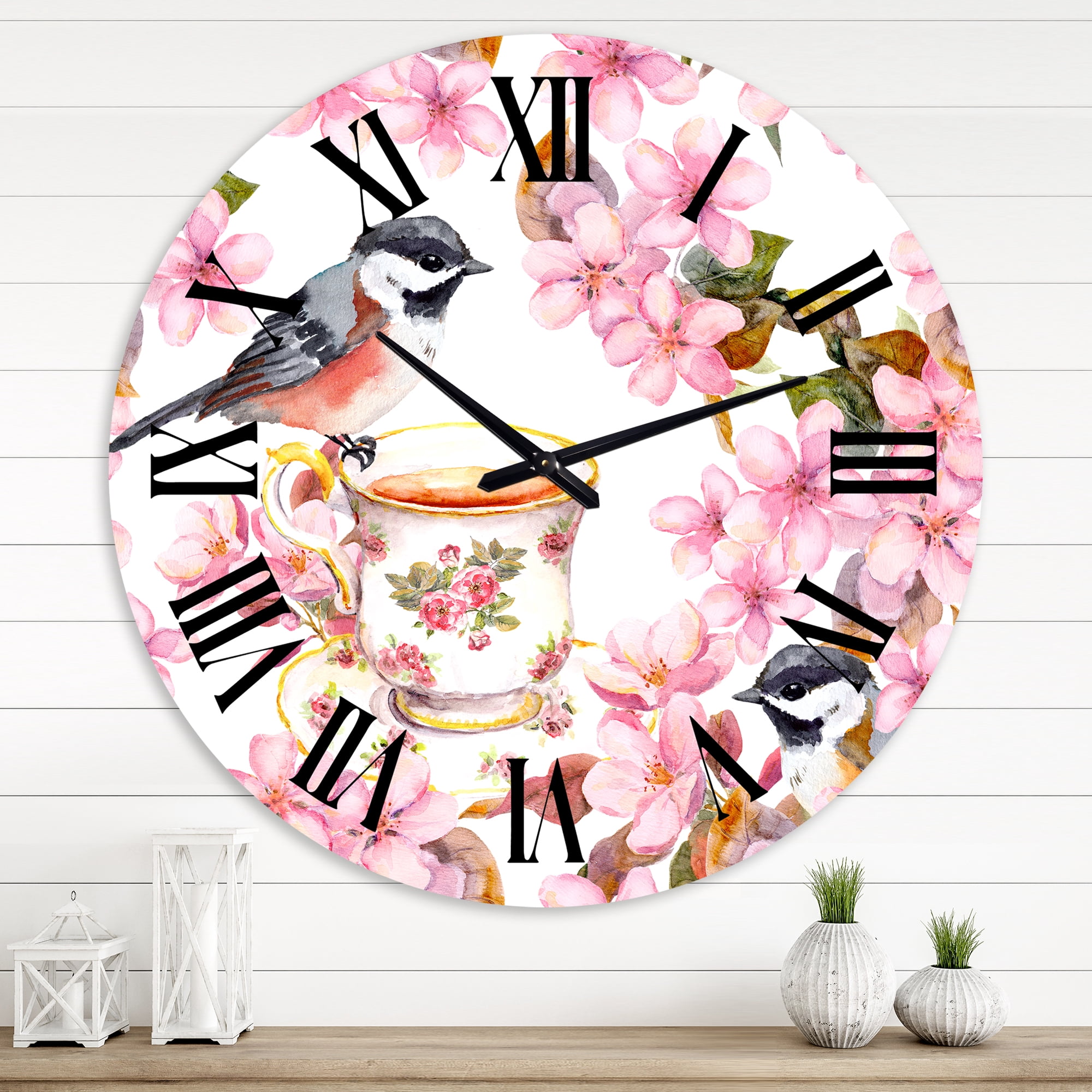 Designart 1.97 in Quartz Traditional Wall Clock with Easy to hang
