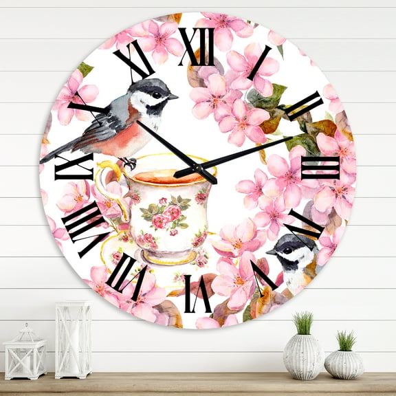 Designart 1.97 in Quartz Traditional Wall Clock with Easy to hang