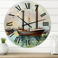thumbnail image 1 of Designart 1" Quartz Coastal Wall Clock, 1 of 5