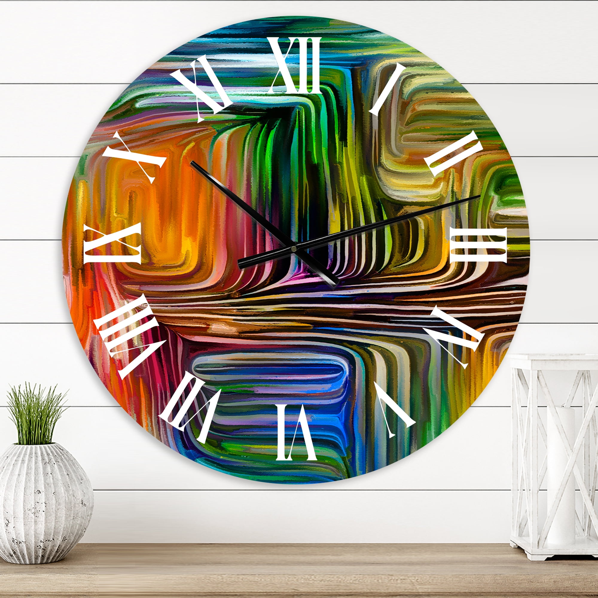 Designart 1" Quartz Farmhouse Wall Clock