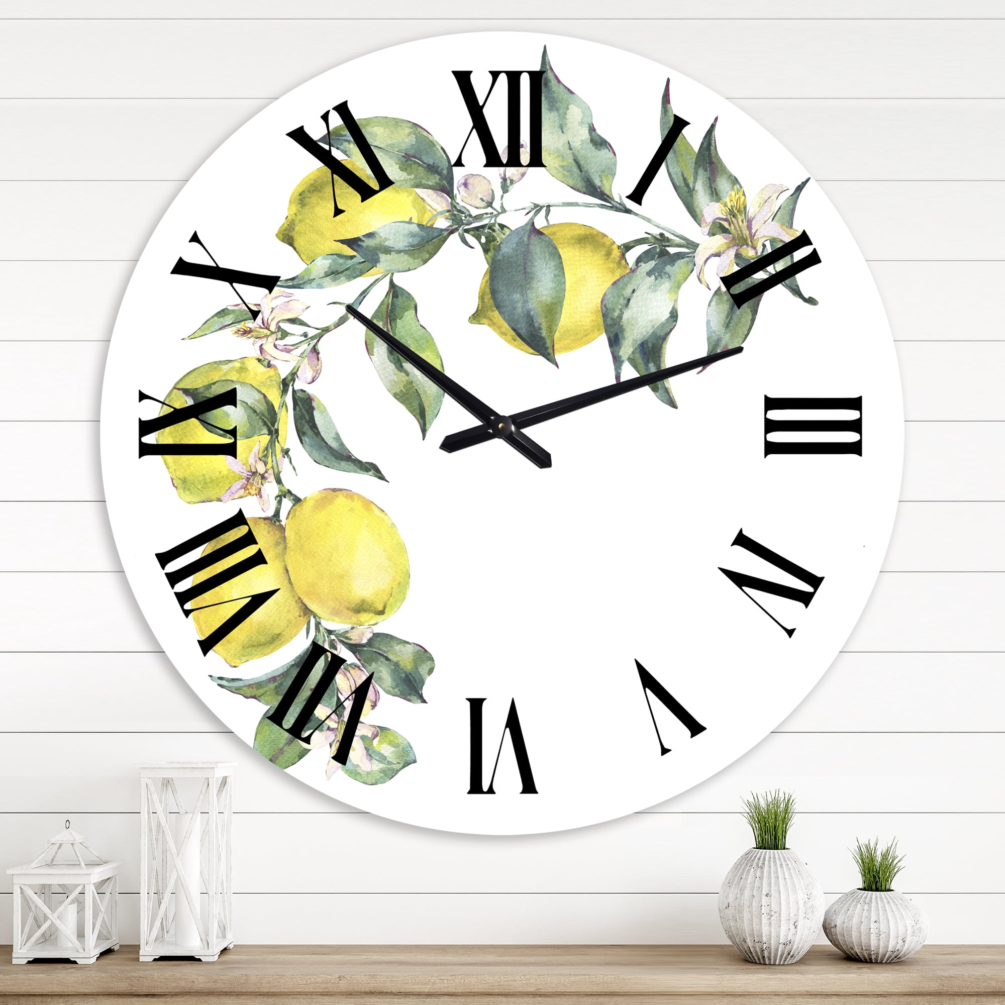 Designart 1" Quartz Tropical Wall Clock