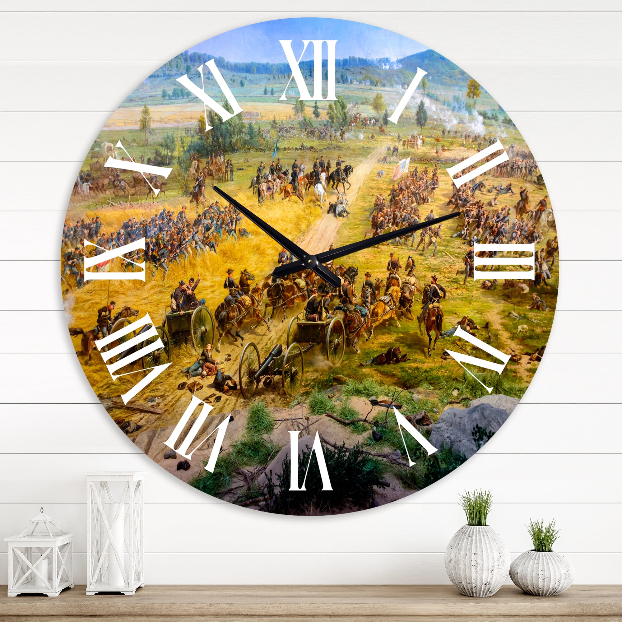 Designart 1" Quartz Vintage Wall Clock
