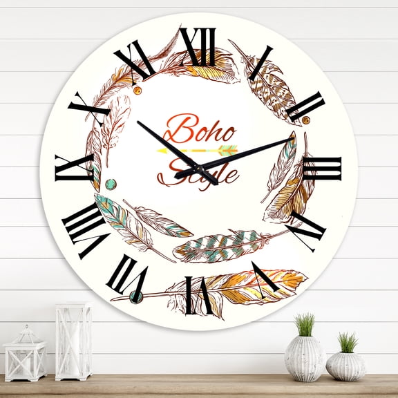 Designart 1 in Bohemian Wall Clock
