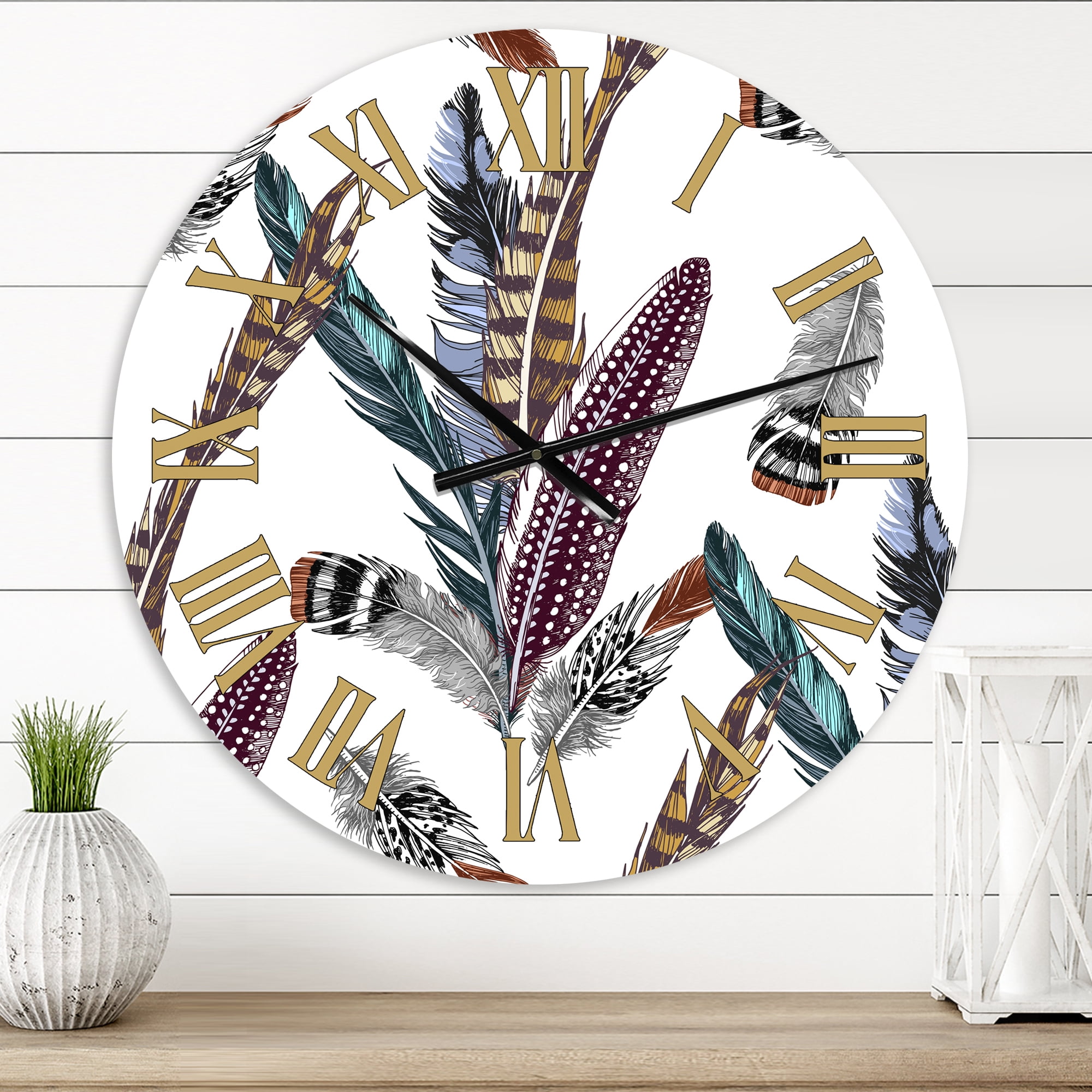 Designart 1 in Bohemian Wall Clock