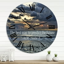 Designart 1 in Coastal Wall Clock