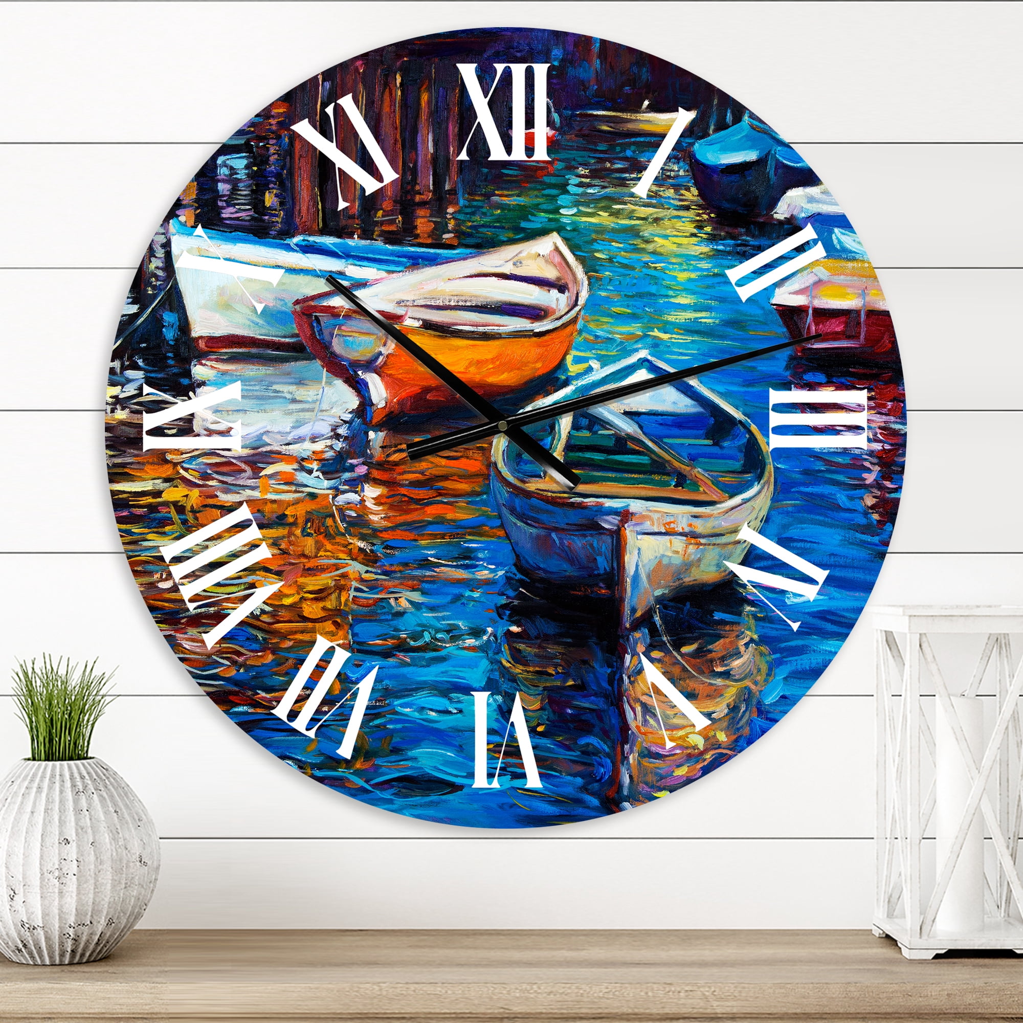 Designart 1 in Coastal Wall Clock