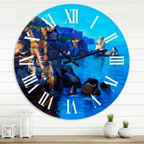 Designart 1 in Coastal Wall Clock