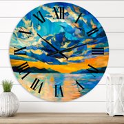 Designart 1 in Coastal Wall Clock
