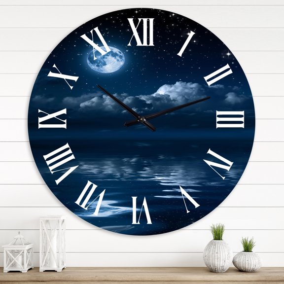 Designart 1 in Coastal Wall Clock