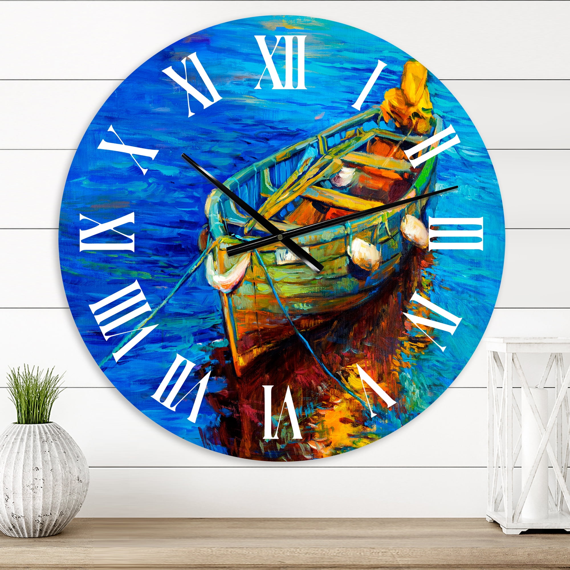 Designart 1 in Coastal Wall Clock