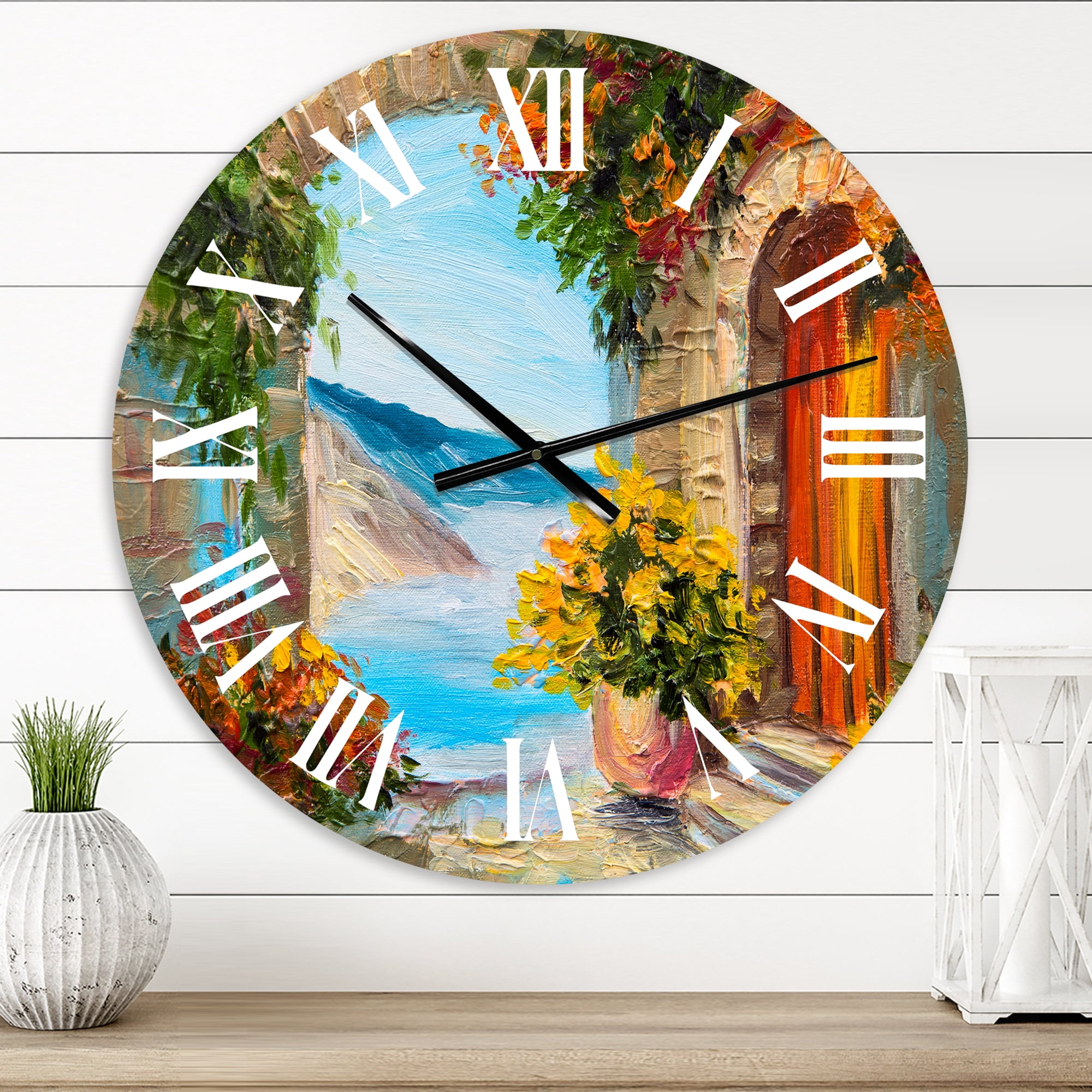 Designart 1 in Coastal Wall Clock