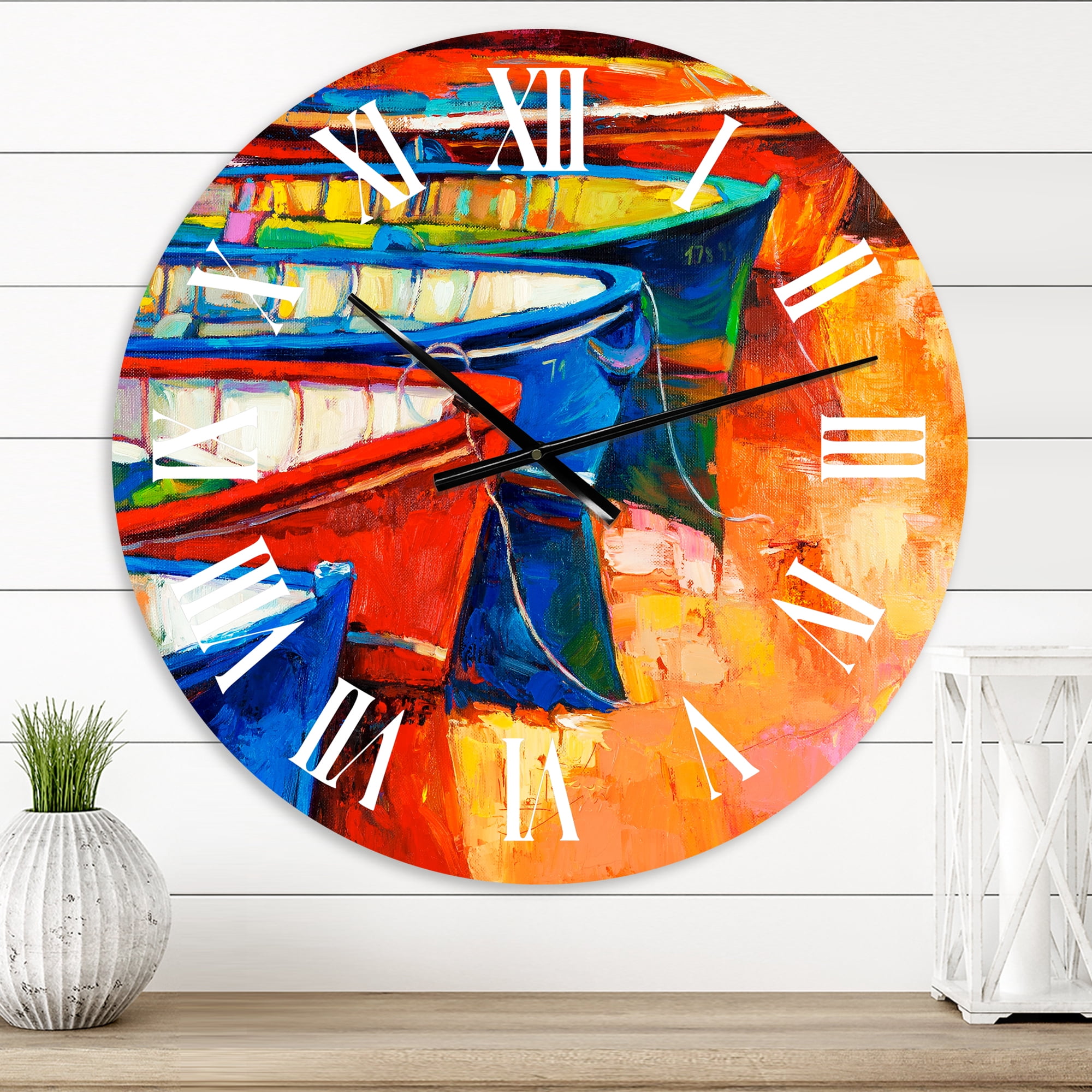 Designart 1 in Coastal Wall Clock