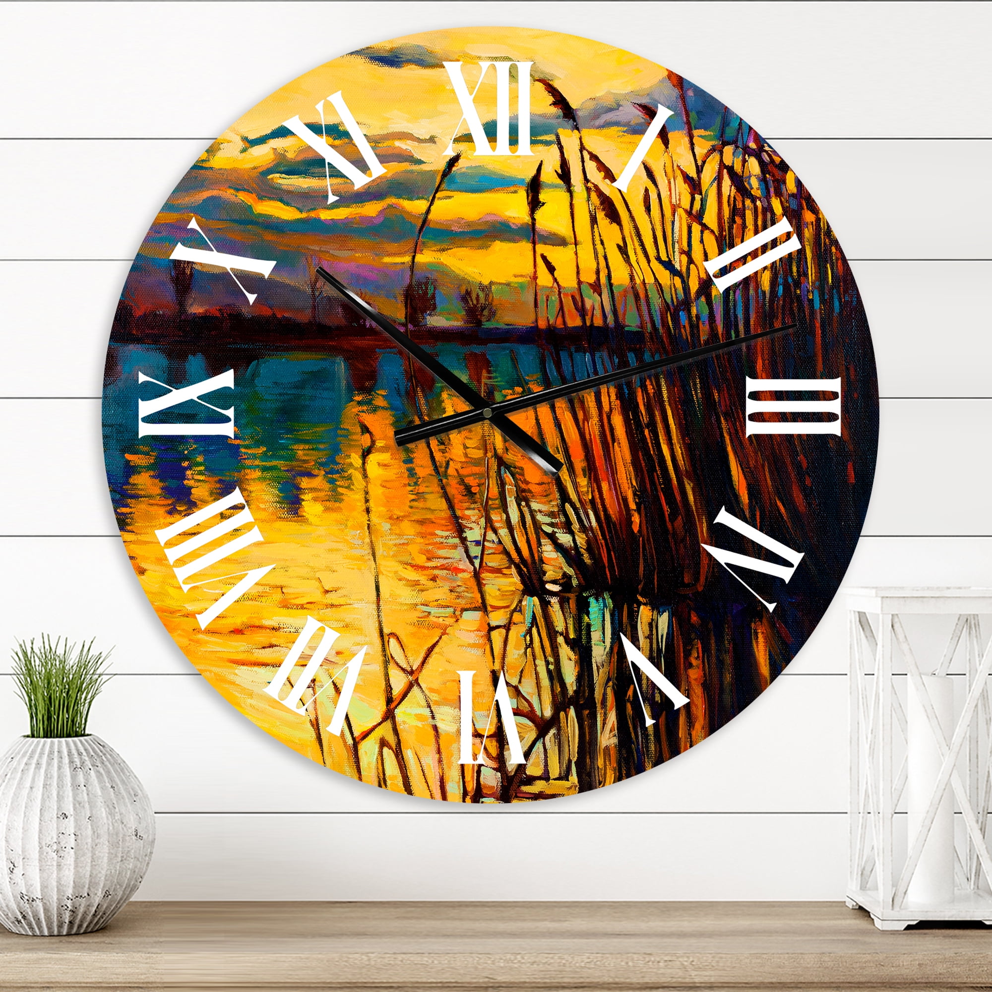 Designart 1 in Coastal Wall Clock