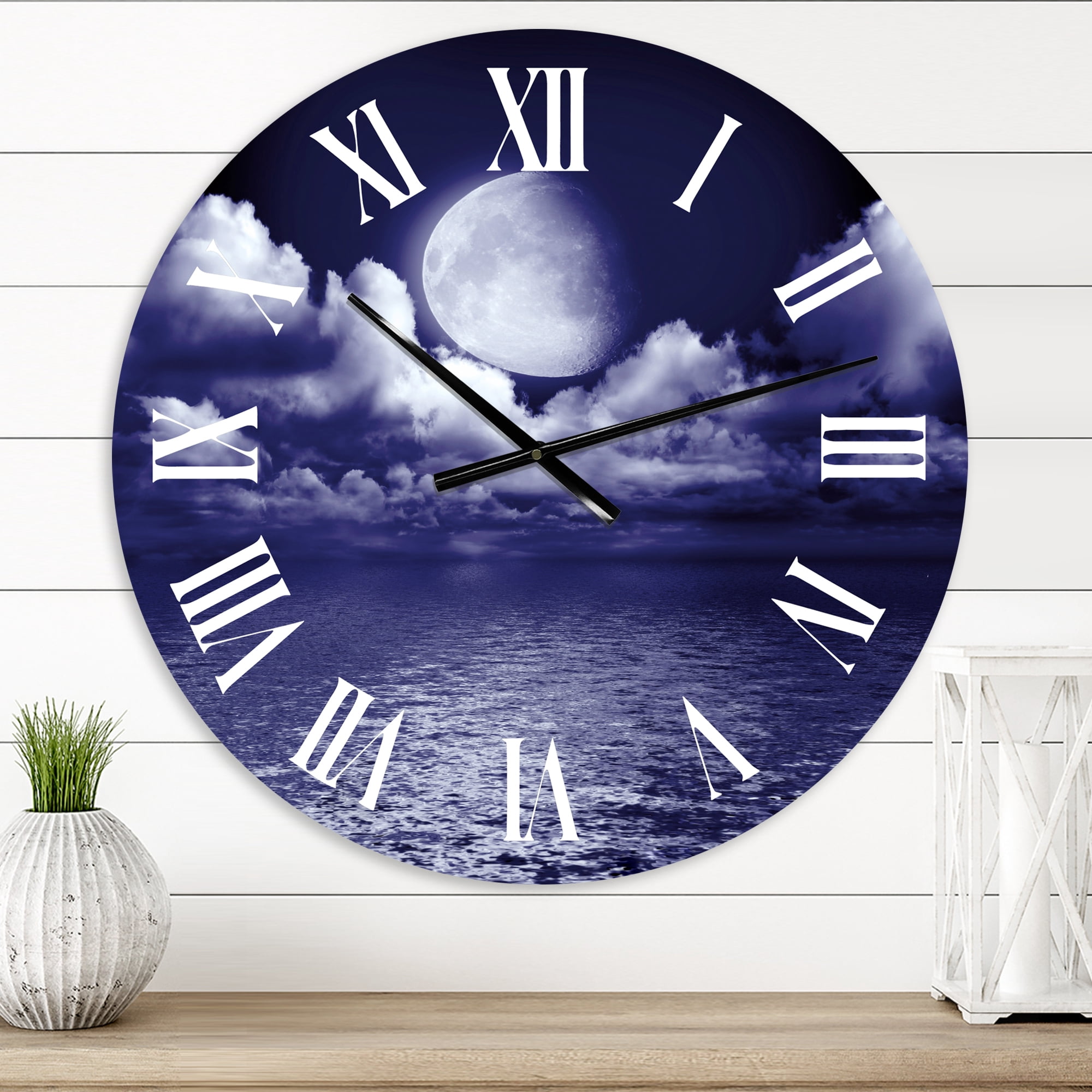 Designart 1 in Coastal Wall Clock