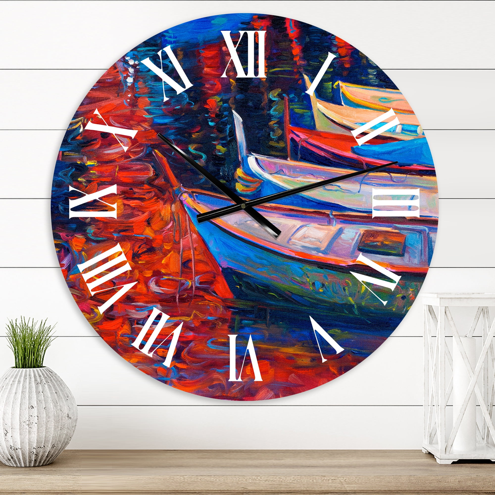 Designart 1 in Coastal Wall Clock