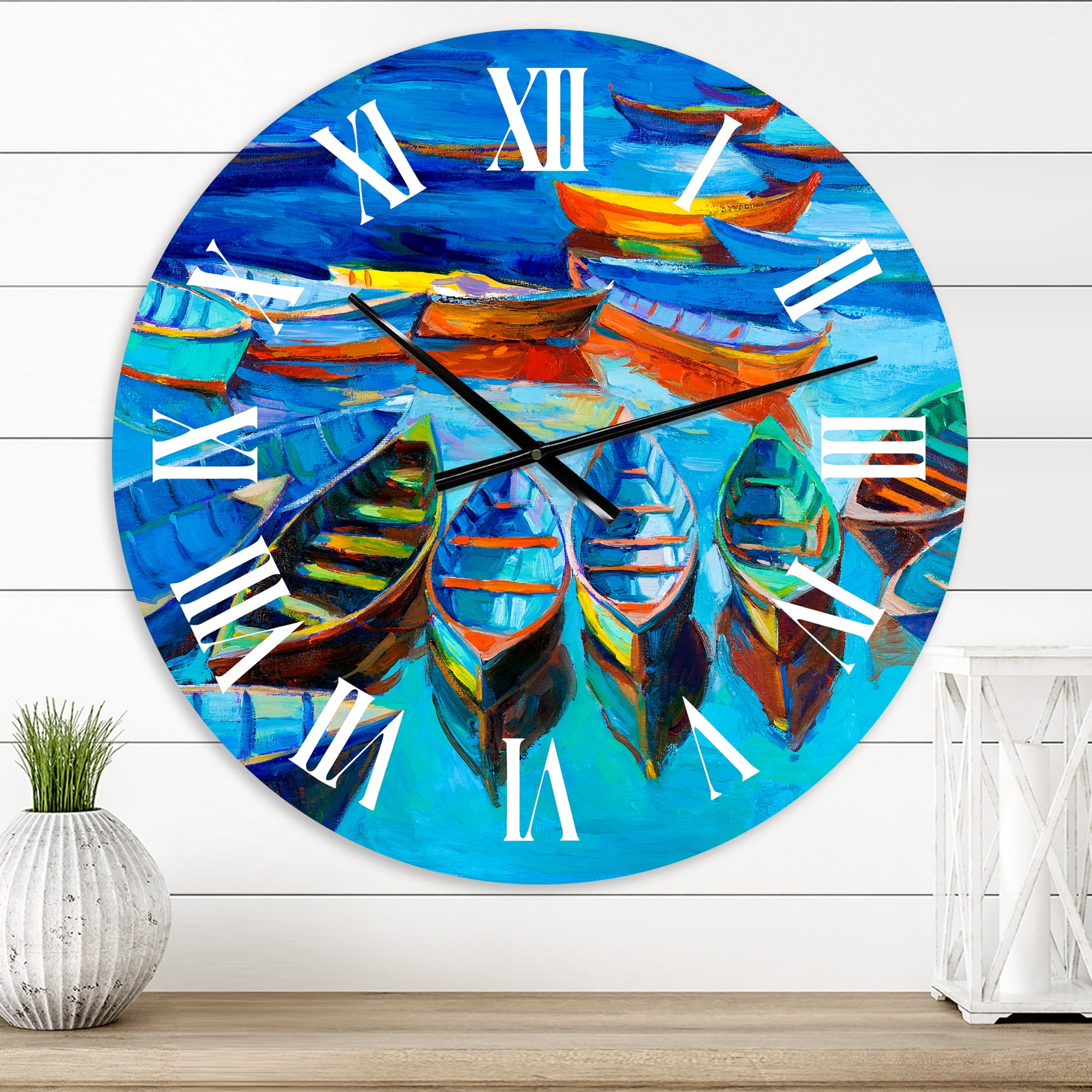 Designart 1 in Coastal Wall Clock