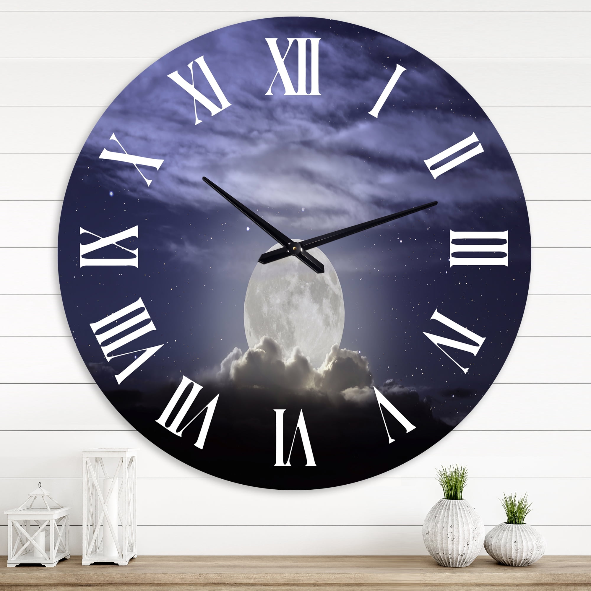 Designart 1 in Coastal Wall Clock
