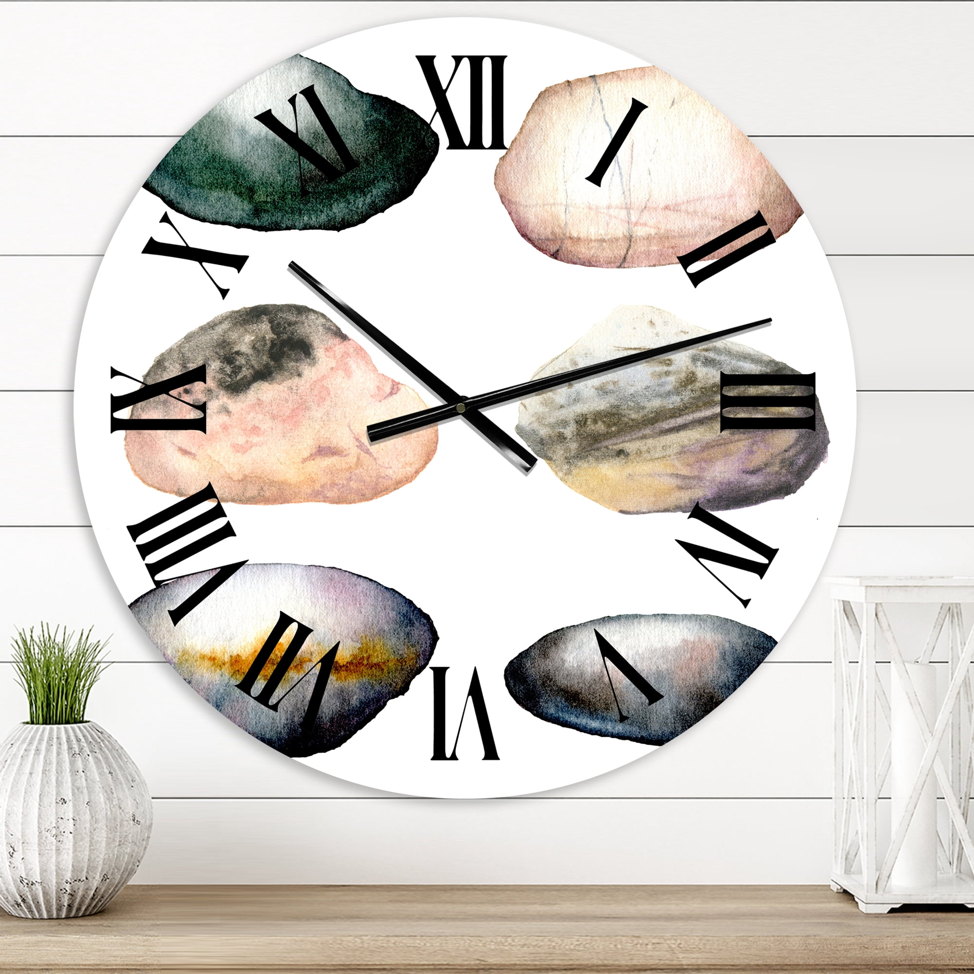 Designart 1 in Coastal Wall Clock