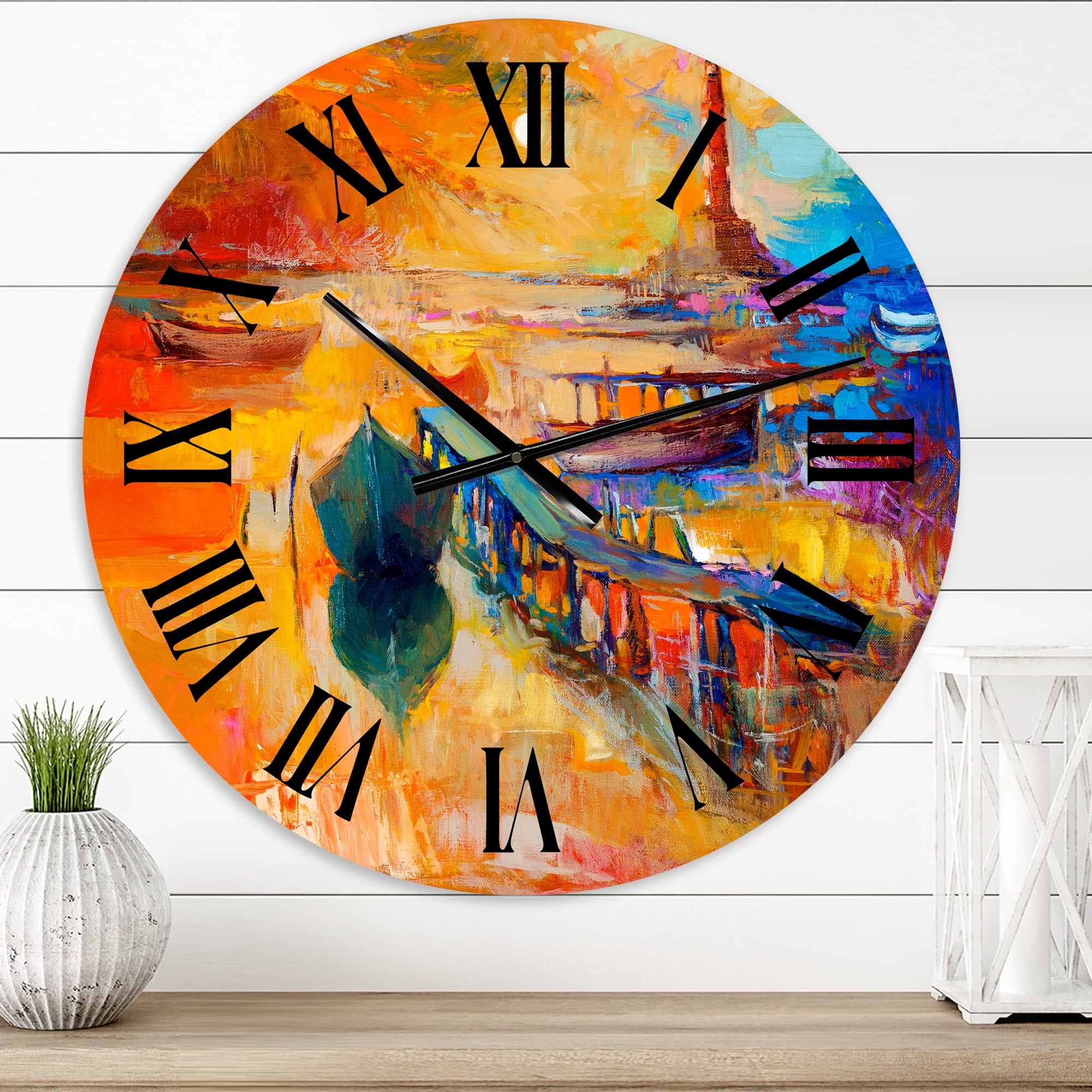 Designart 1 in Coastal Wall Clock
