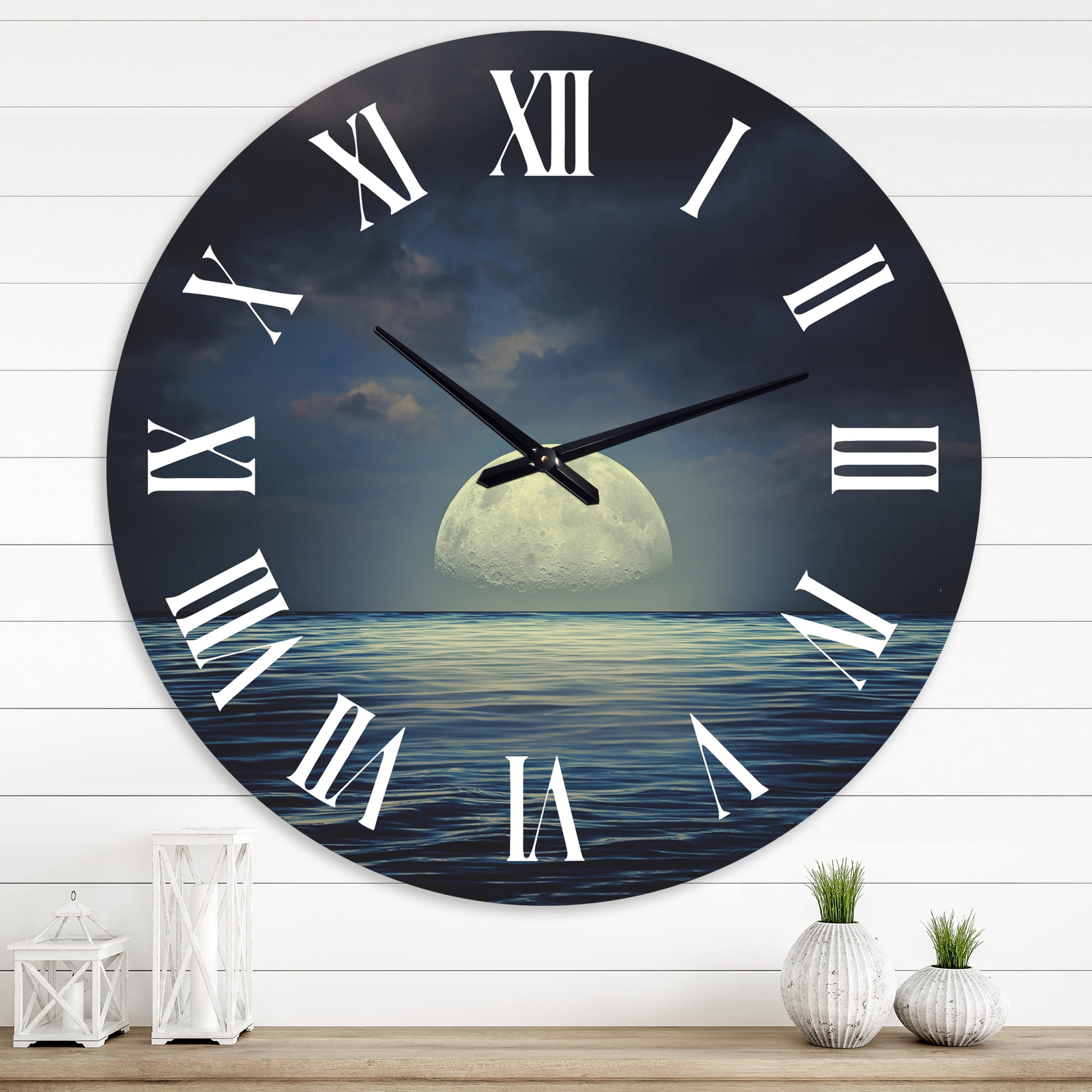 Designart 1 in Coastal Wall Clock