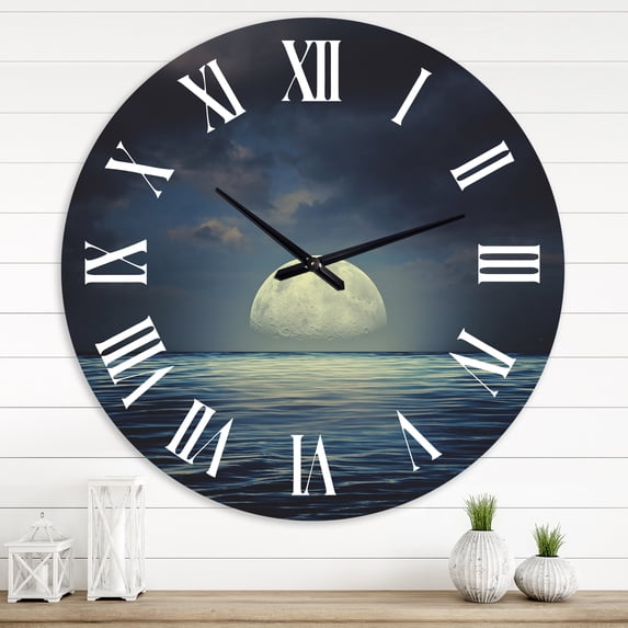 Designart 1 in Coastal Wall Clock