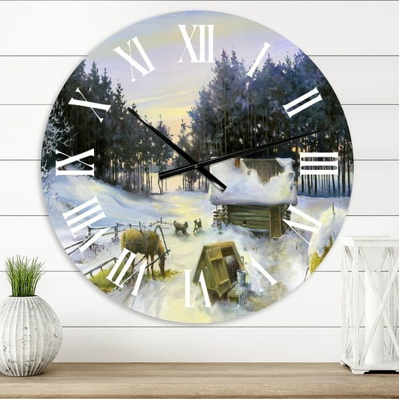 Designart 1 in Country Wall Clock