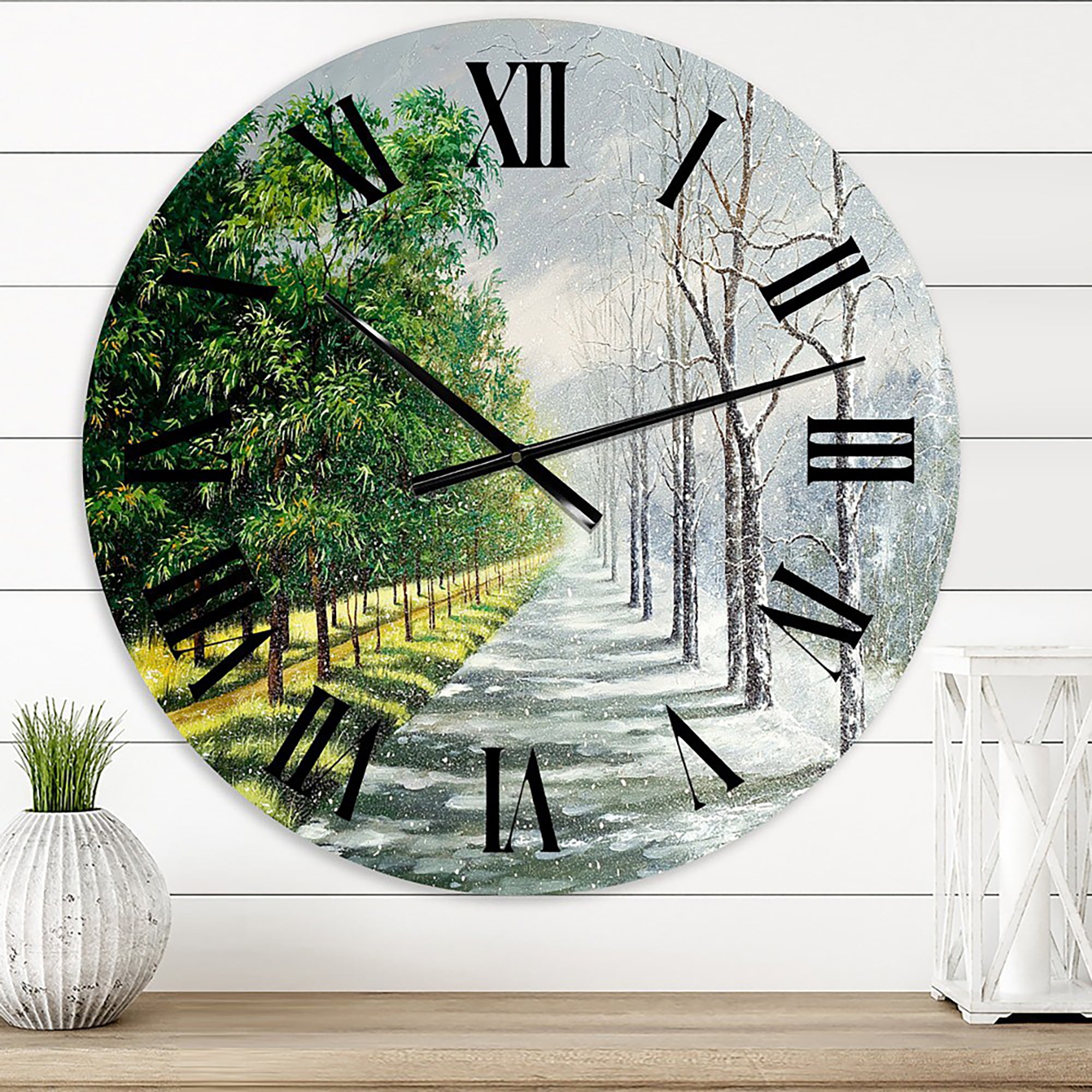 Designart 1 in Country Wall Clock