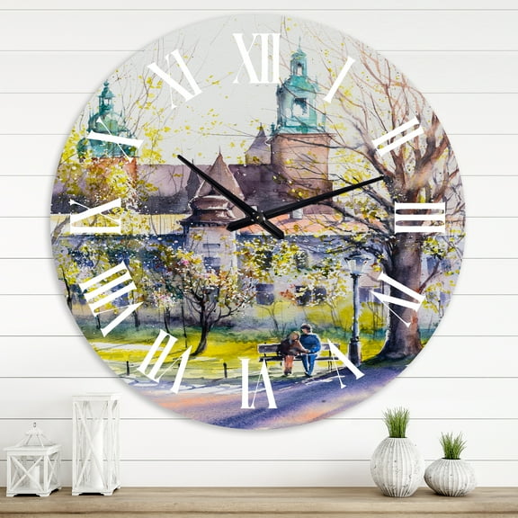 Designart 1 in Country Wall Clock