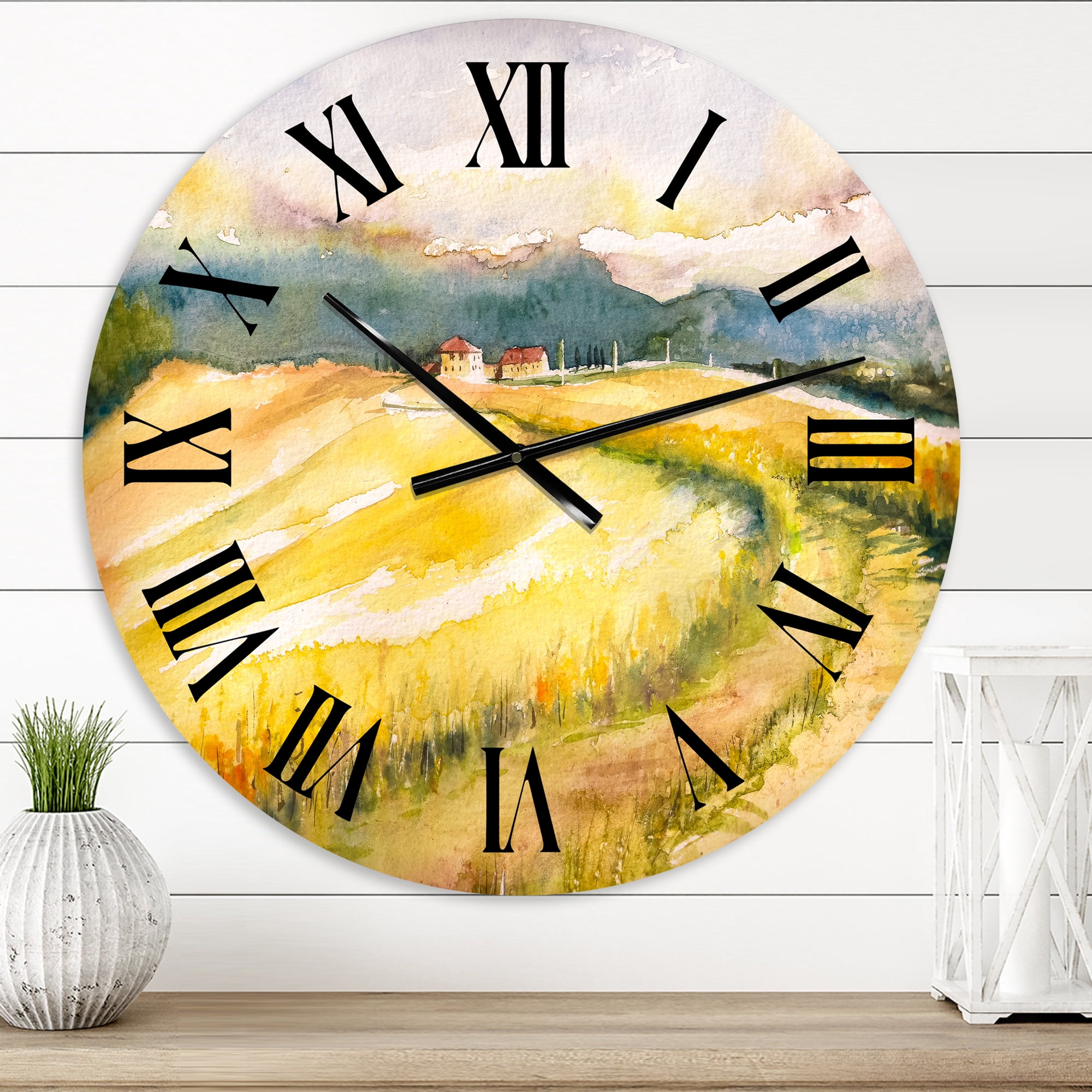 Designart 1 in Country Wall Clock