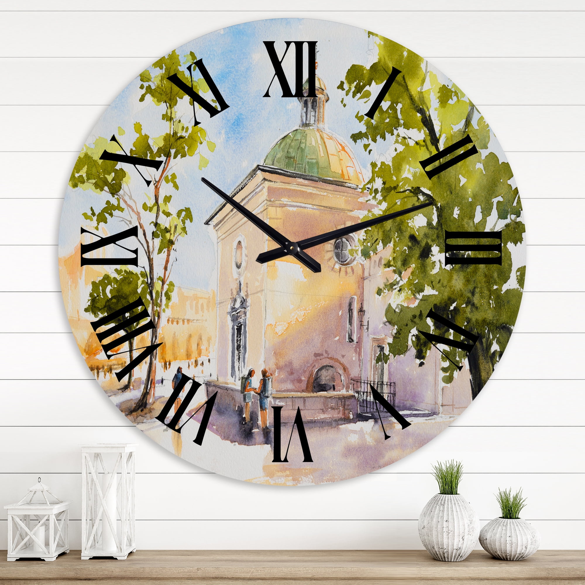 Designart 1 in Country Wall Clock