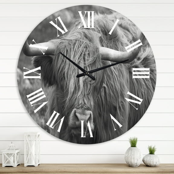 Designart 1 in Farmhouse Wall Clock