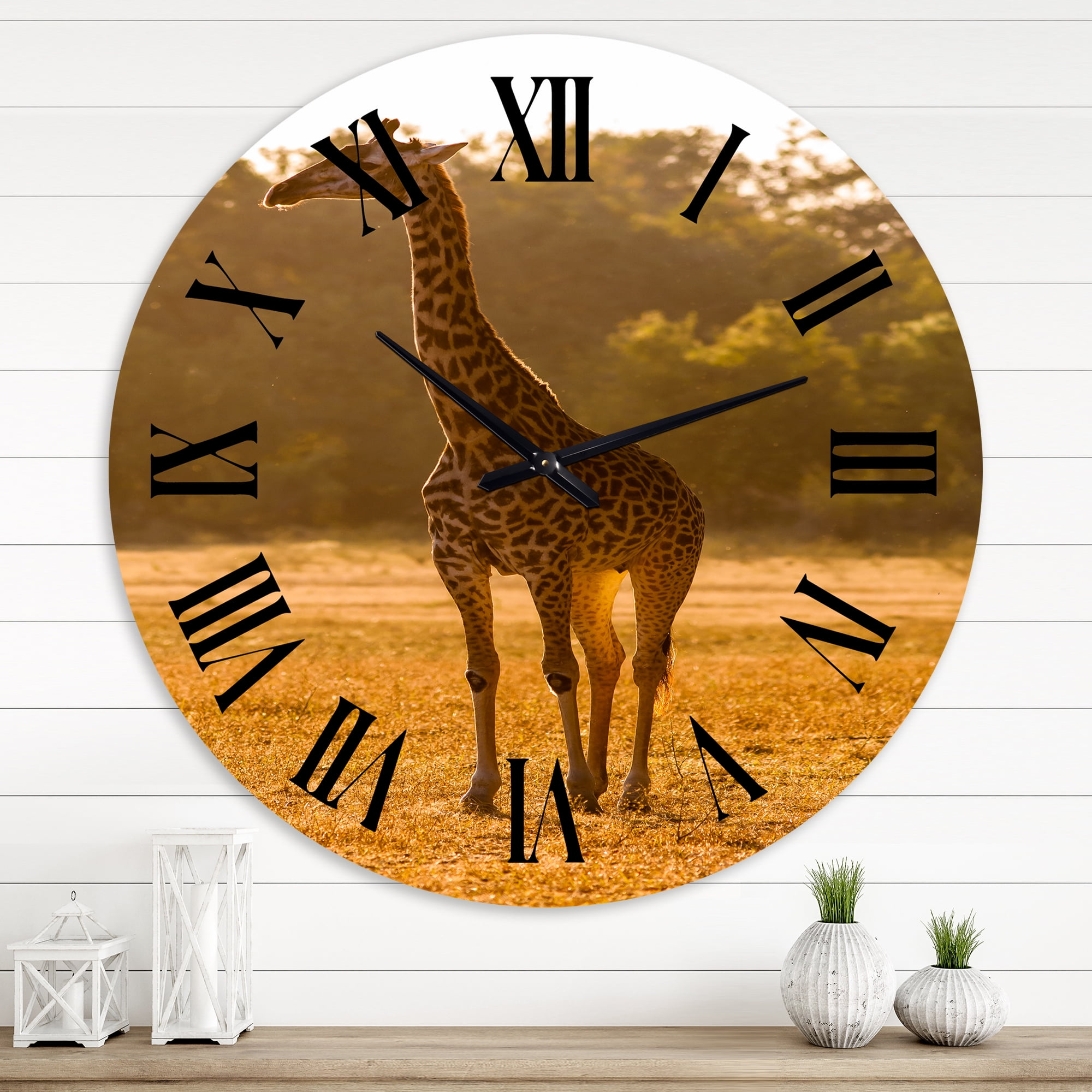 Designart 1 in Farmhouse Wall Clock