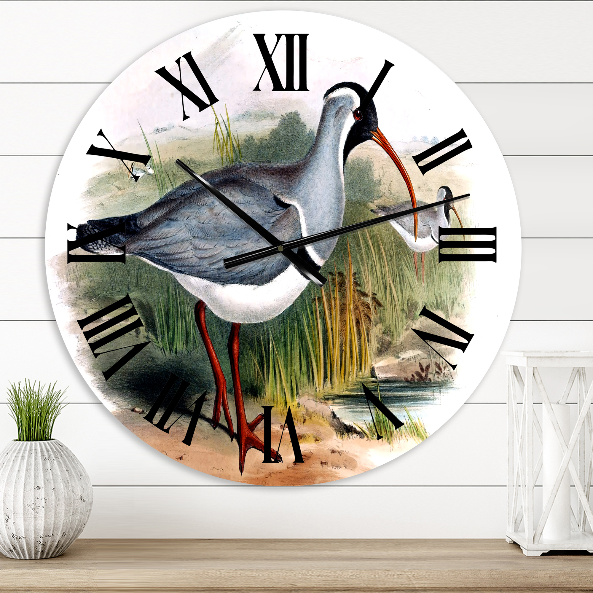 Designart 1 in Farmhouse Wall Clock