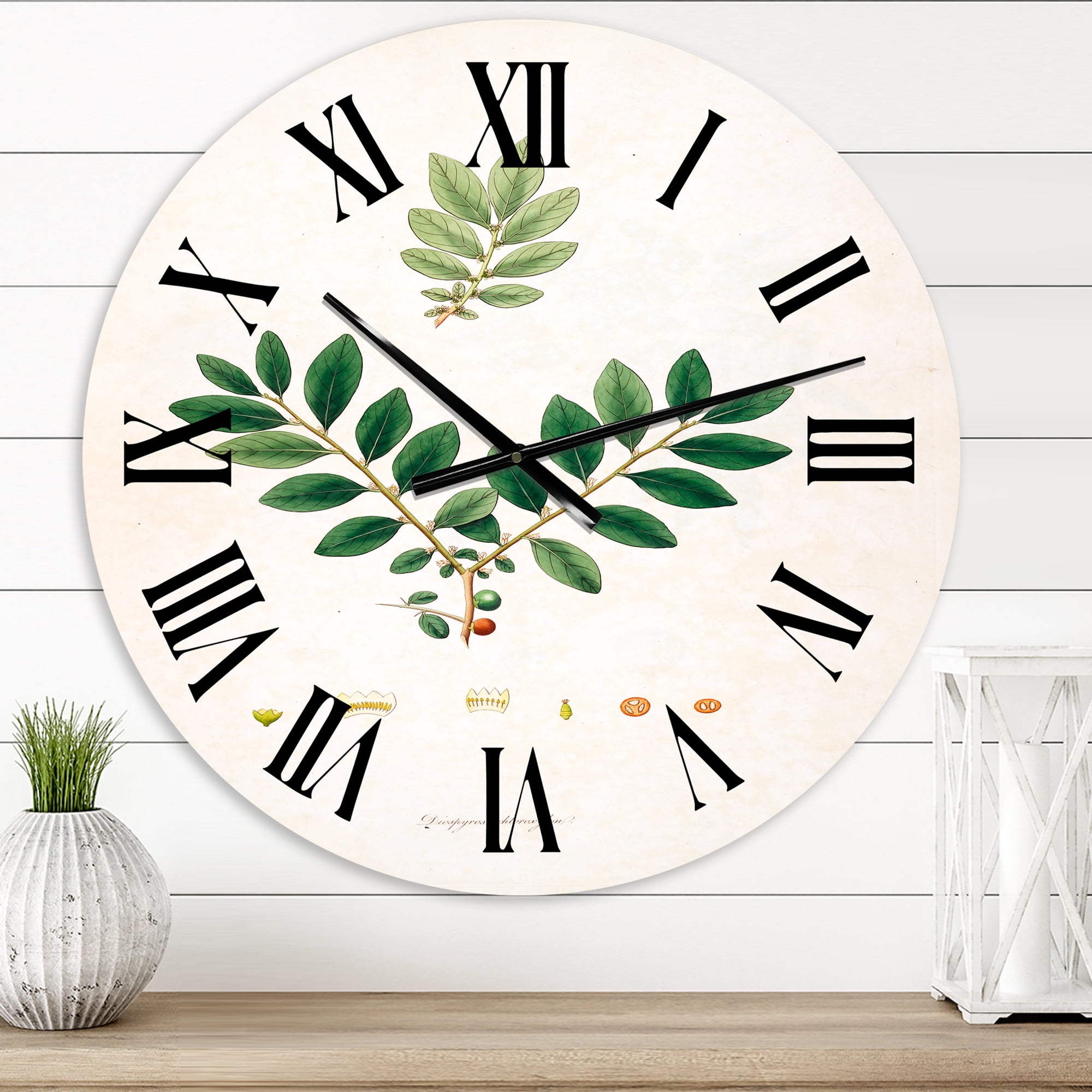 Designart 1 in Farmhouse Wall Clock