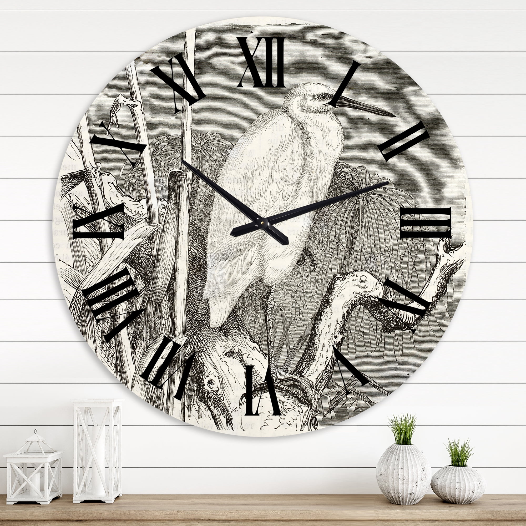 Designart 1 in Farmhouse Wall Clock