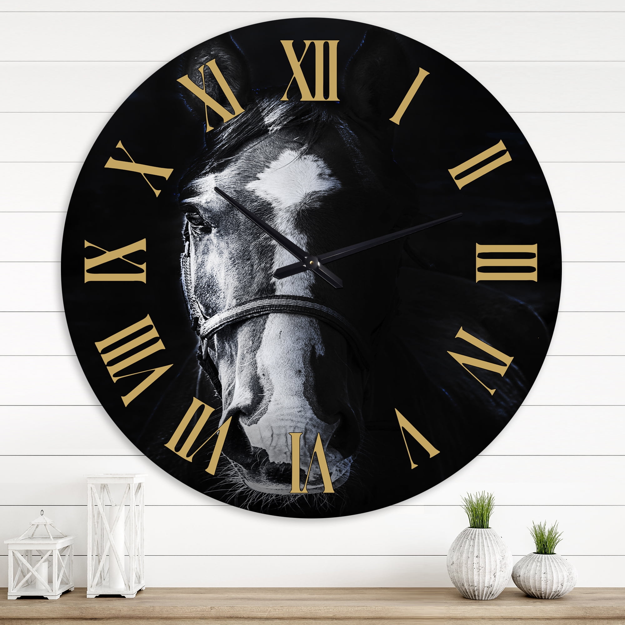 Designart 1 in Farmhouse Wall Clock
