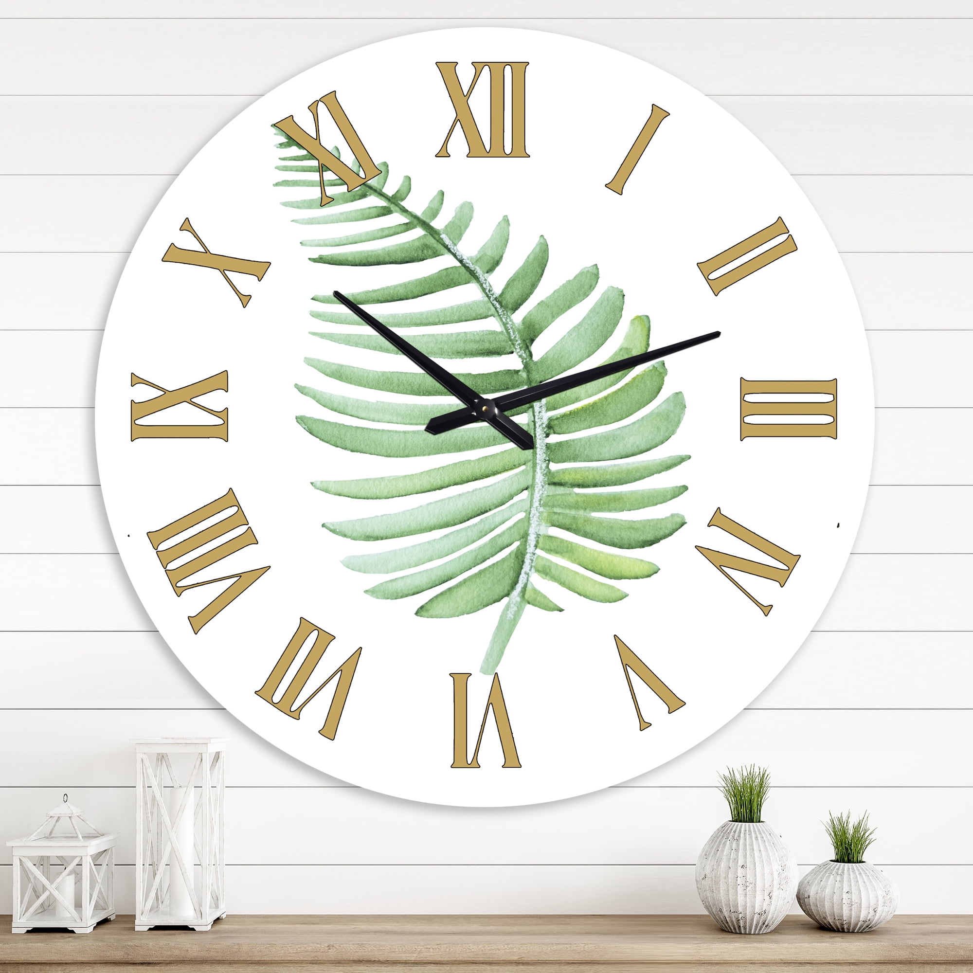 Designart 1 in Farmhouse Wall Clock