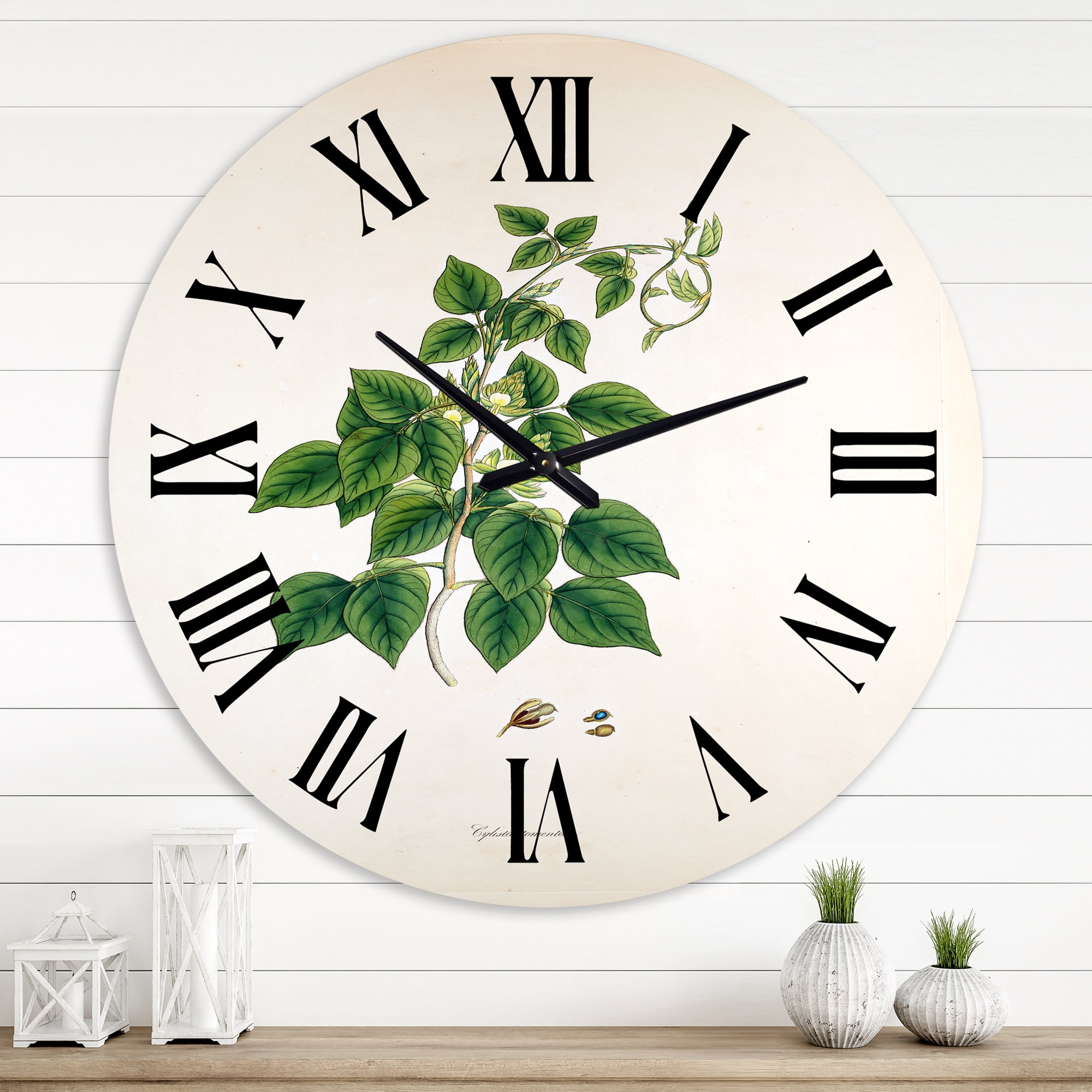 Designart 1 in Farmhouse Wall Clock