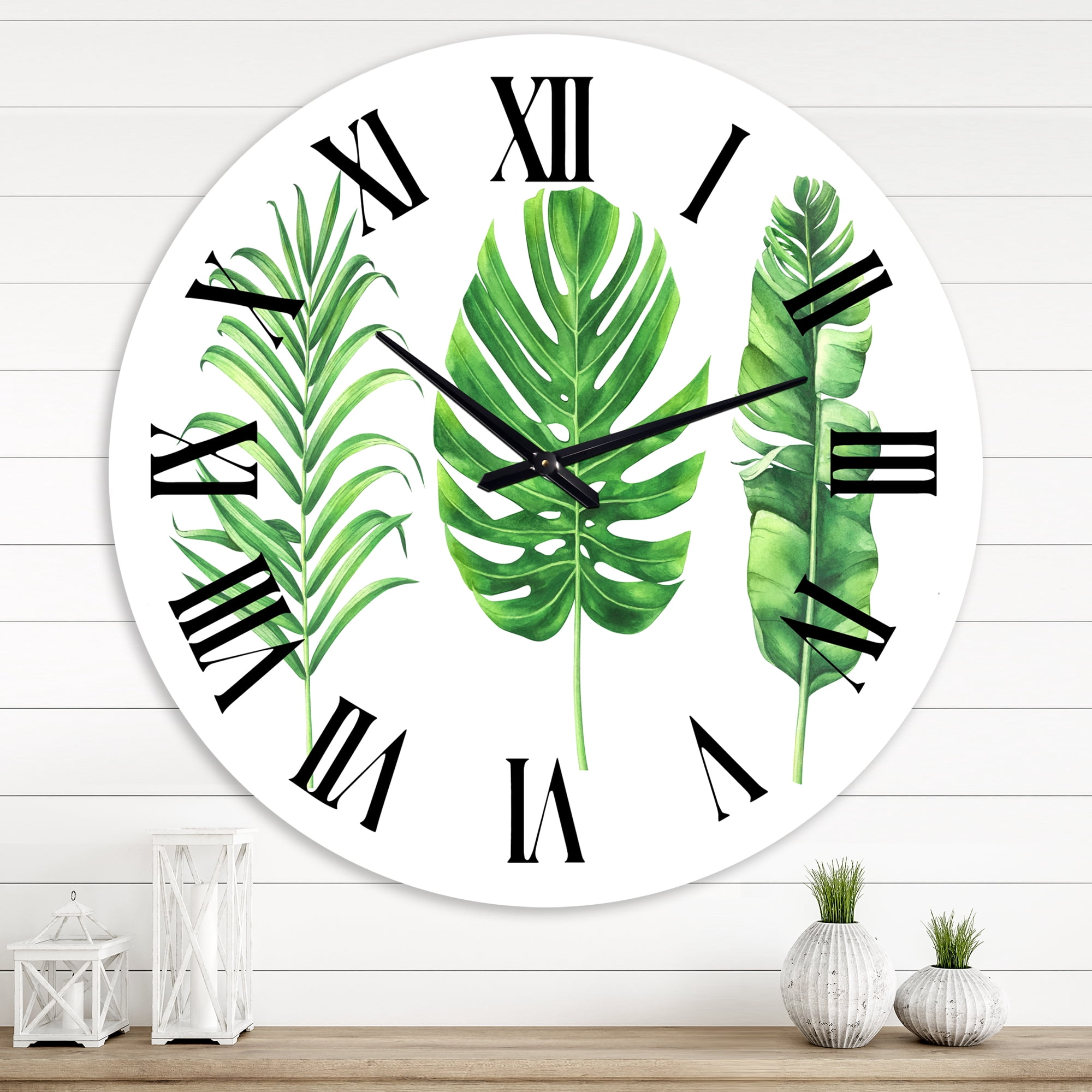 Designart 1 in Farmhouse Wall Clock