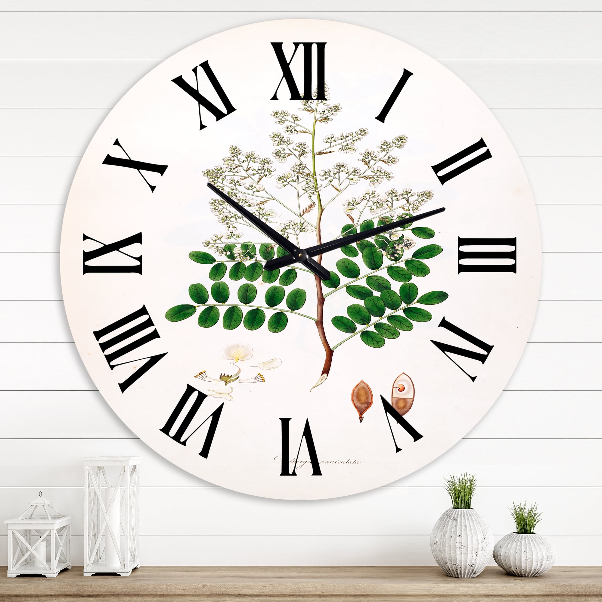 Designart 1 in Farmhouse Wall Clock