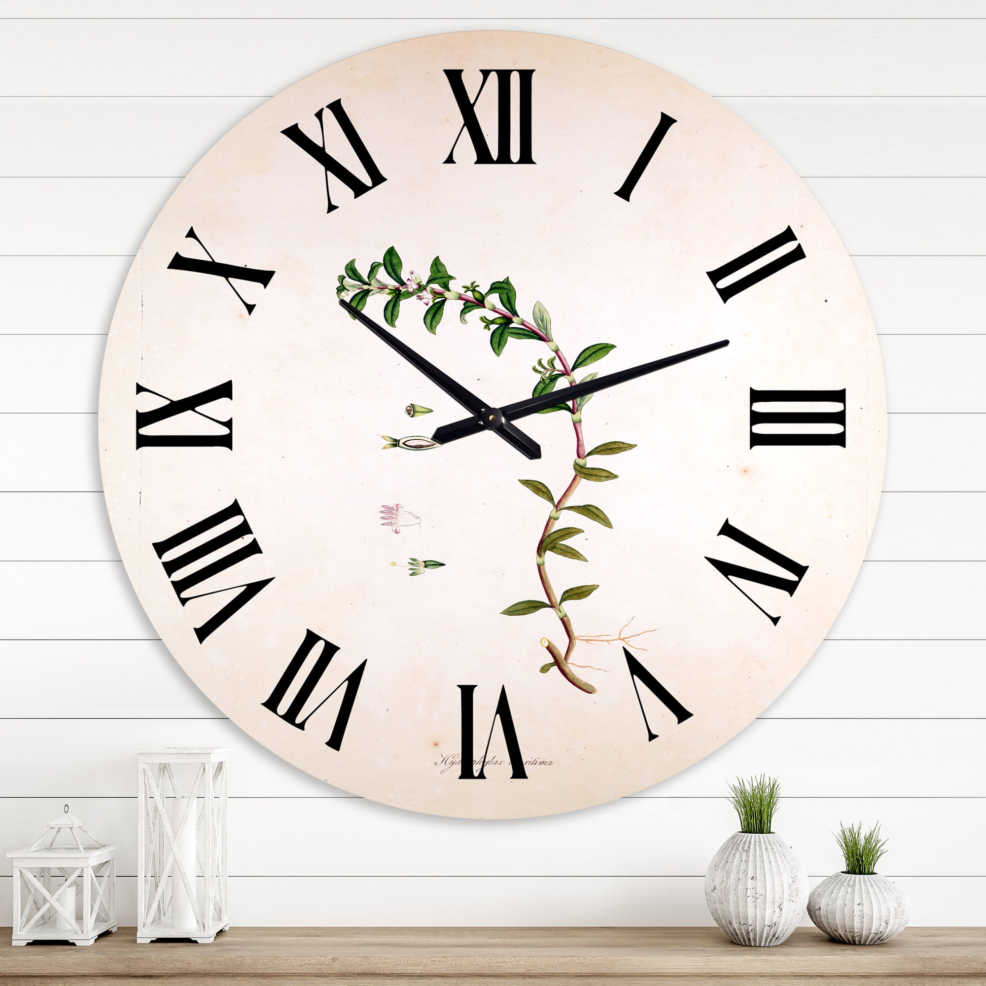 Designart 1 in Farmhouse Wall Clock