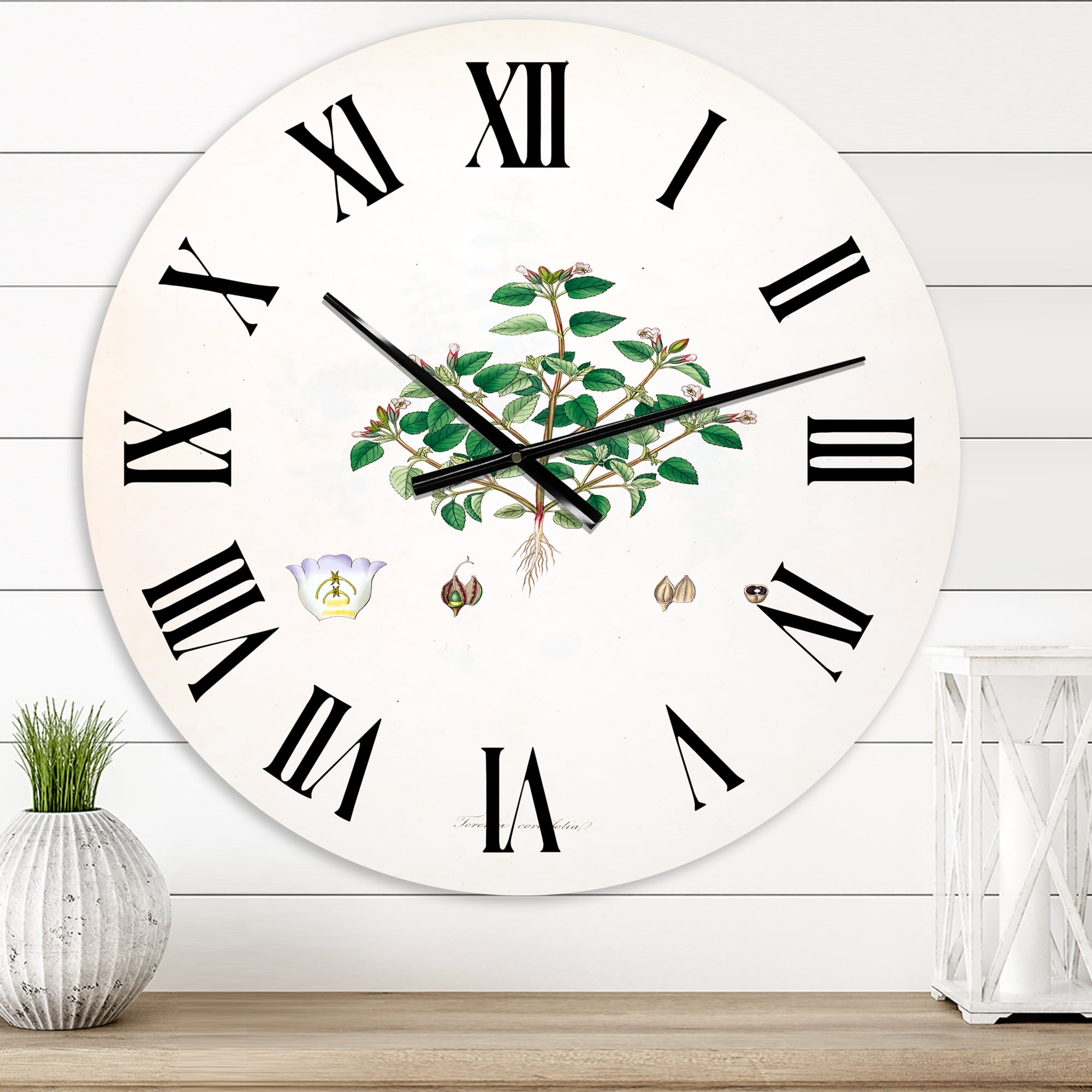 Designart 1 in Farmhouse Wall Clock