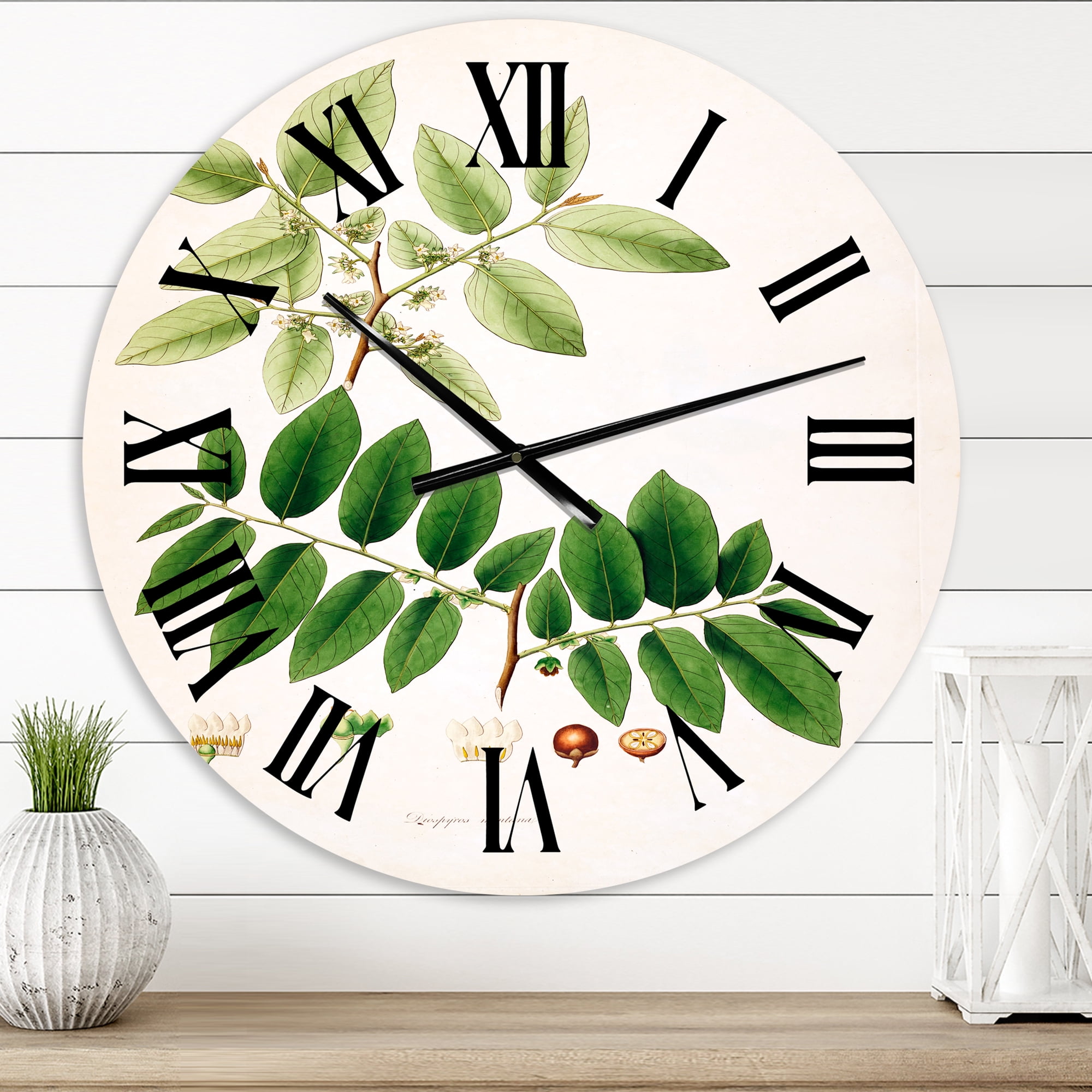 Designart 1 in Farmhouse Wall Clock