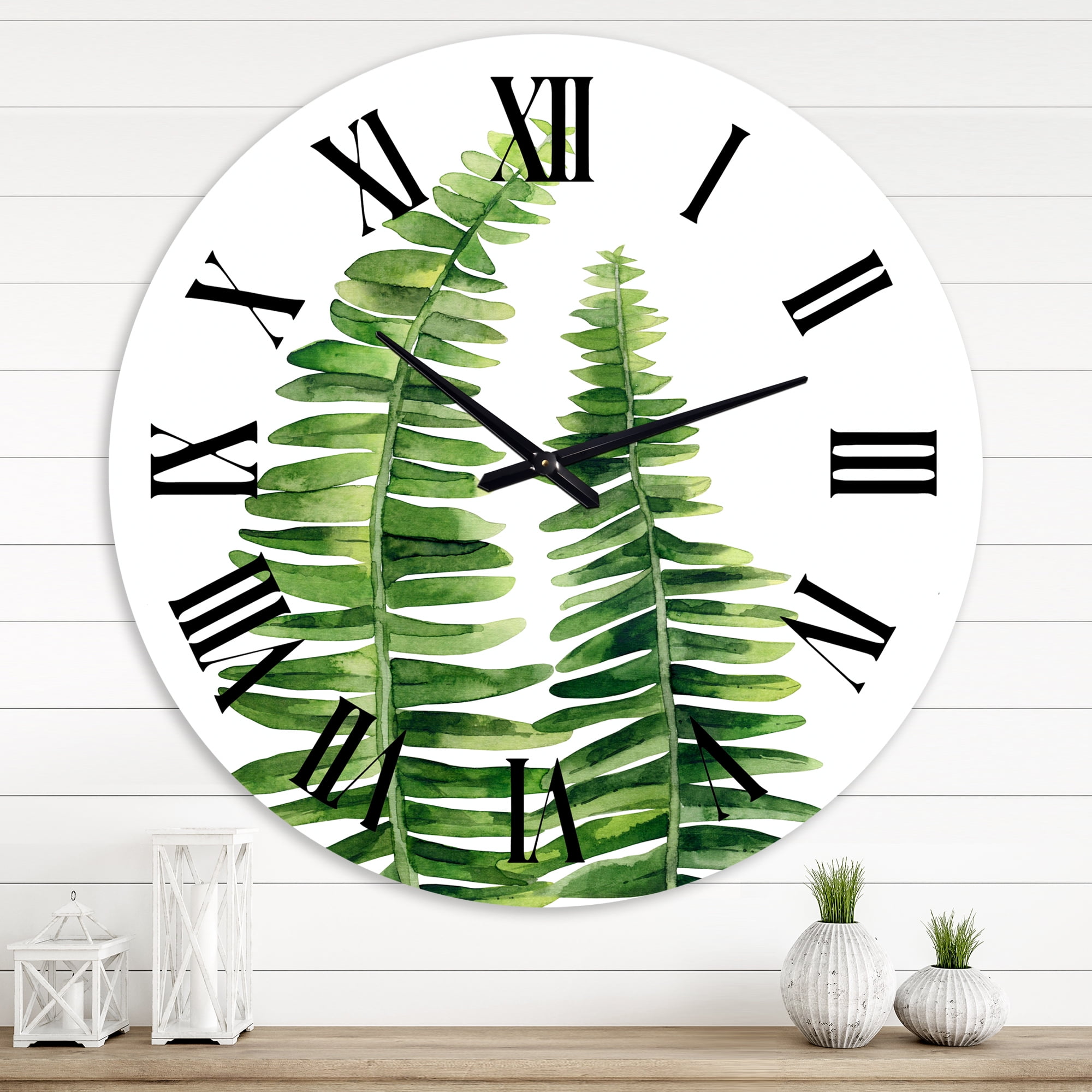 Designart 1 in Farmhouse Wall Clock