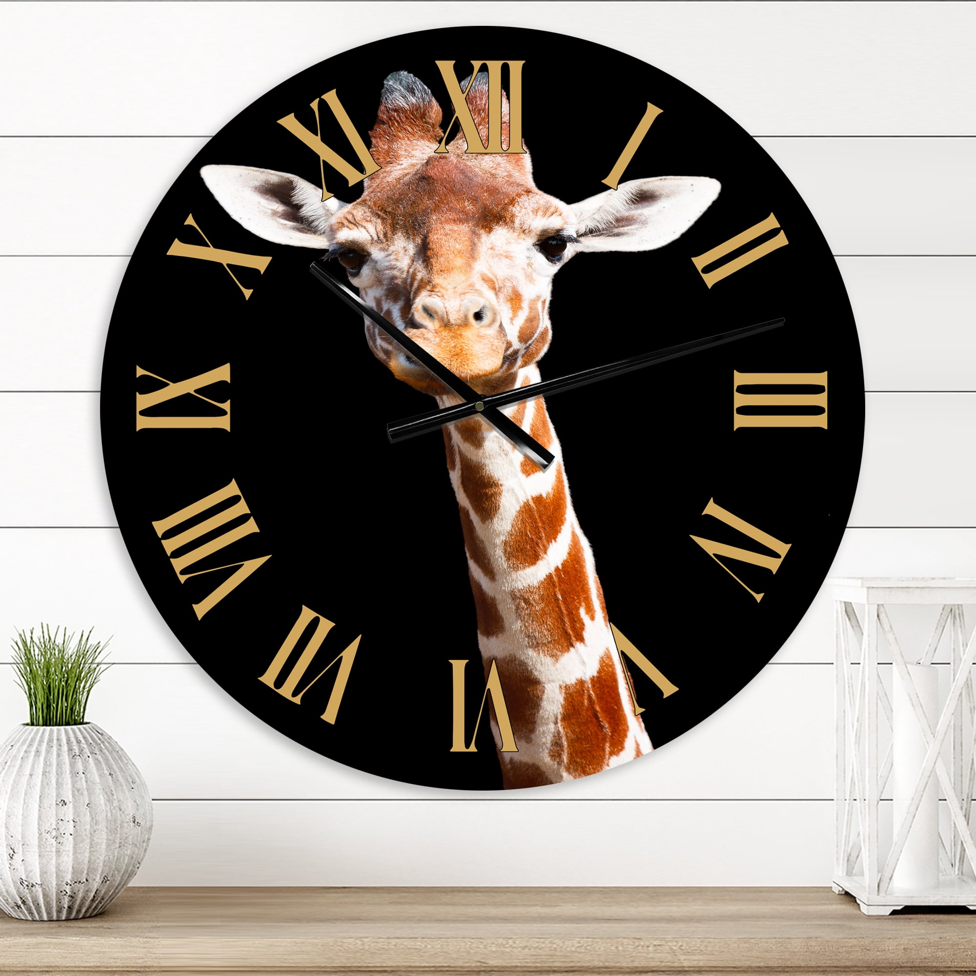 Designart 1 in Farmhouse Wall Clock