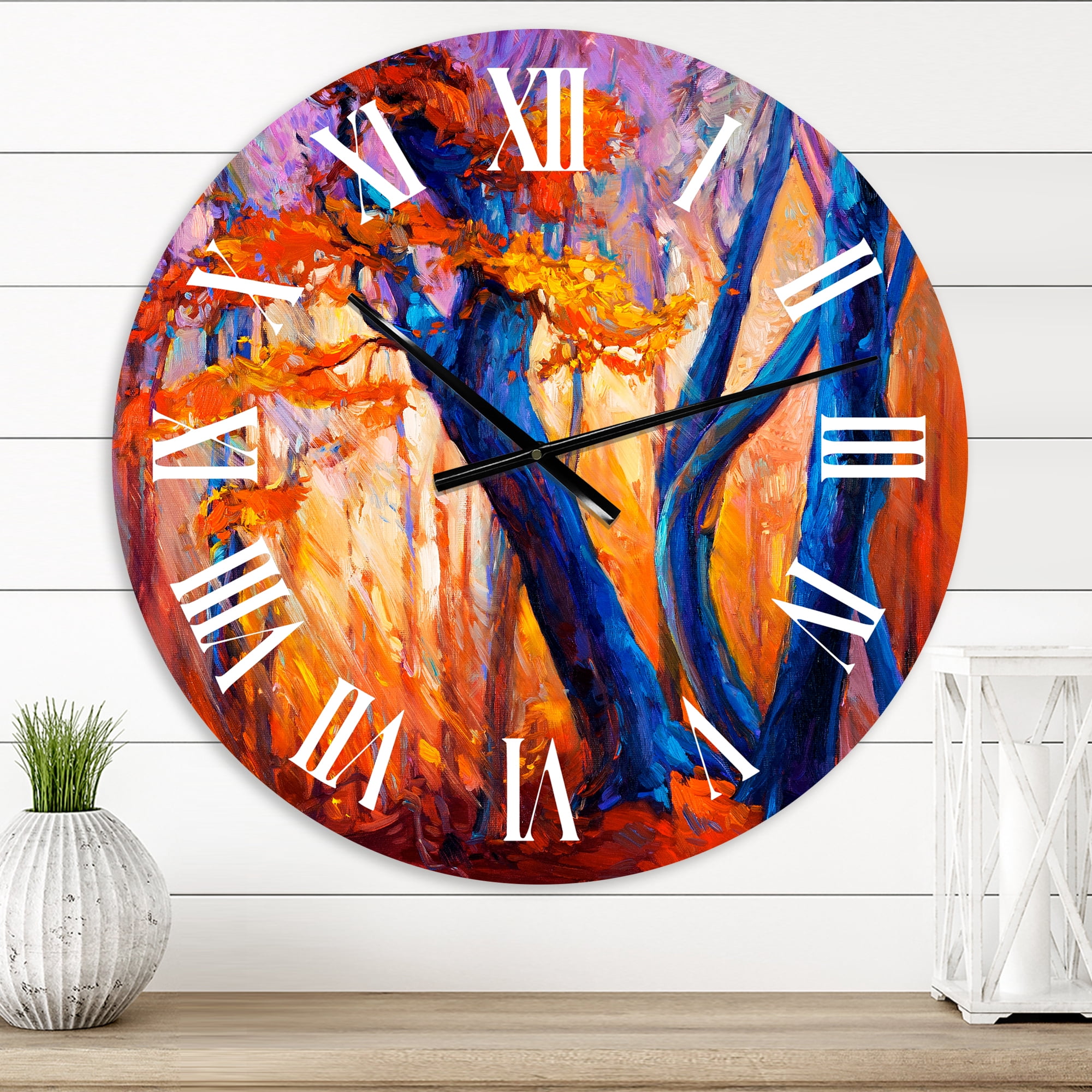 Designart 1 in Farmhouse Wall Clock