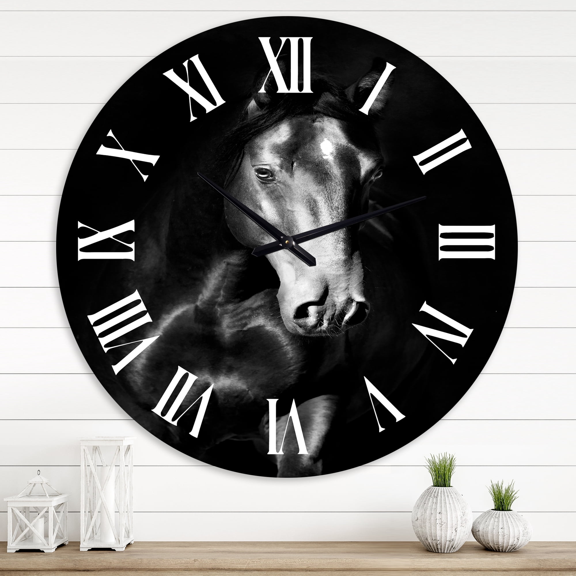 Designart 1 in Farmhouse Wall Clock